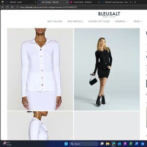 Bleusalt - The Cardigan WHITE SIZE 3